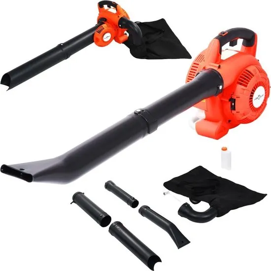 vidaXL Bladblazer 3-in-1 benzine 26 cc oranje