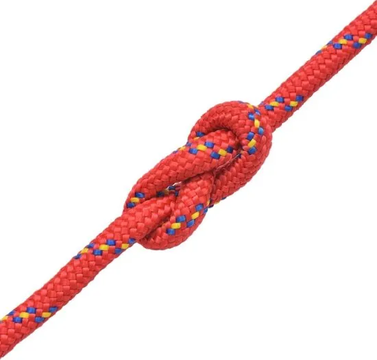 vidaXL Boot touw 14 mm 250 m polypropyleen rood