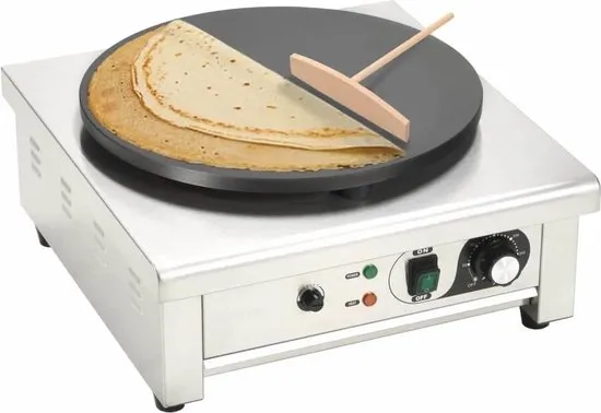 vidaXL Elektrische crêpemaker met lekbakje 40 cm 3000 W