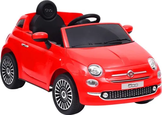 vidaXL Kinderauto Fiat 500 elektrisch rood