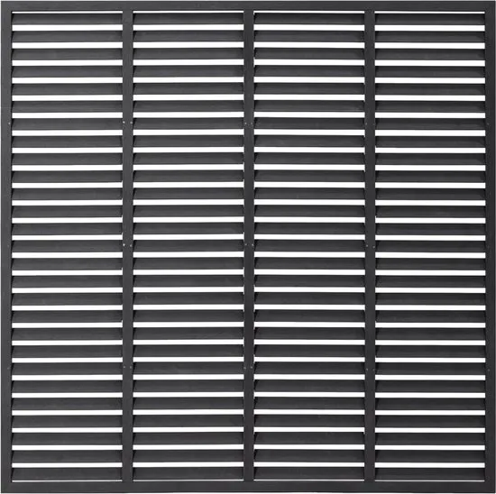 vidaXL Louvre schutting 180x180 cm HKC grijs