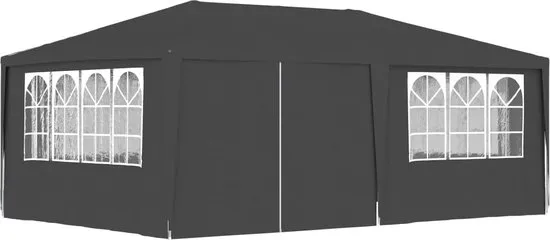 vidaXL Partytent met zijwanden professioneel 90 g/m² 4x6 m antraciet