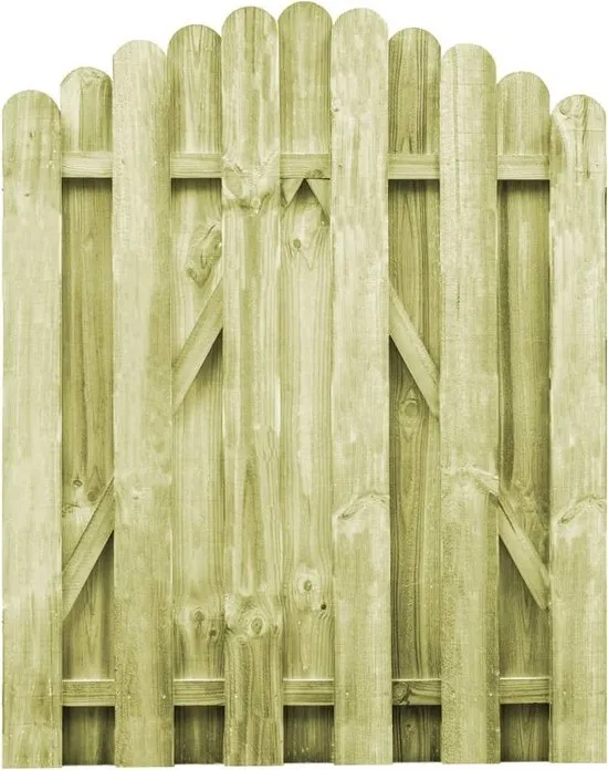 vidaXL Poort 100x125 cm FSC geïmpregneerd grenenhout