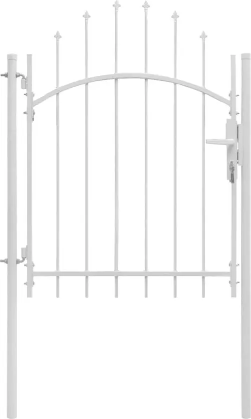 vidaXL Poort 1x2 m staal wit