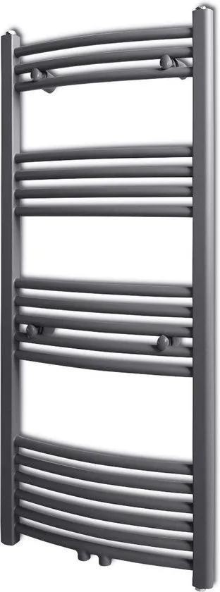 vidaXL Radiator/handdoekenrek curve grijs 500x1160 mm