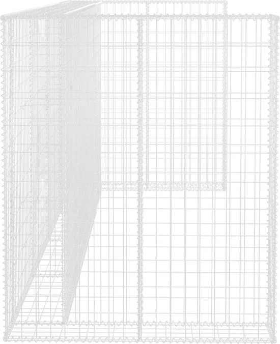 vidaXL Schanskorfmuur containers 320x100x120 cm gegalvaniseerd staal  VDXL_145614