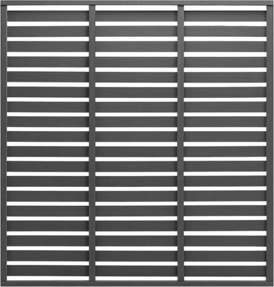 vidaXL Schuttingpaneel 180x180 cm HKC grijs