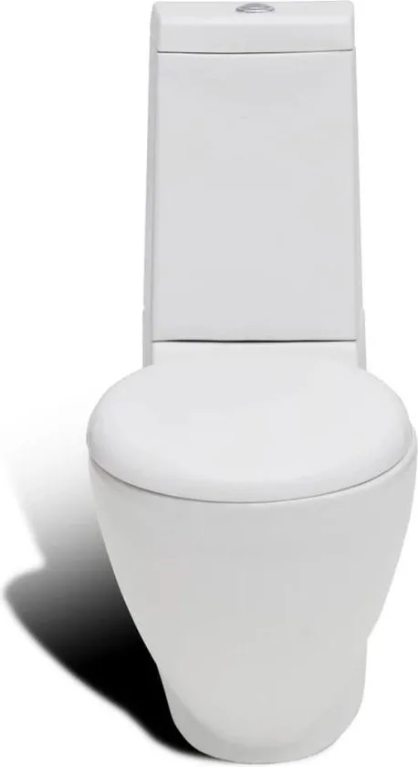 vidaXL Staand toilet en bidet set (wit)  VDXL_270059