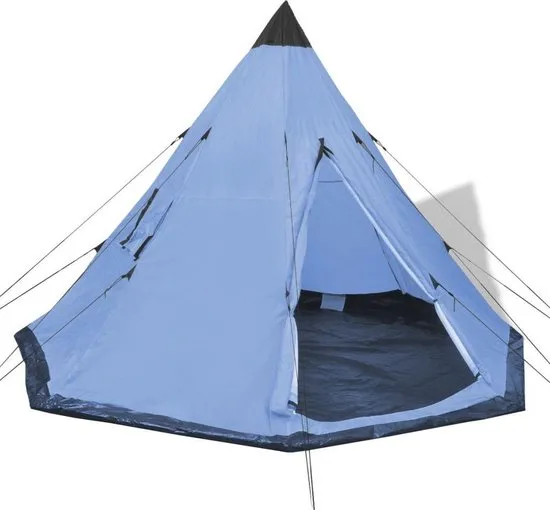 Vidaxl Tent - Blauw - 4 Persoons