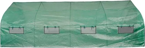 vidaXL Tuinkas walk-in draagbare polytunnel met stalen frame 18 m²