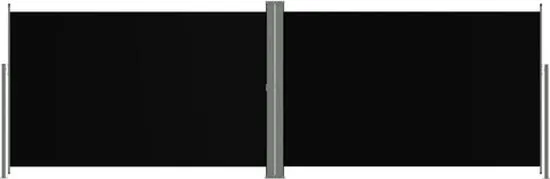 vidaXL Tuinscherm uittrekbaar 200x600 cm zwart