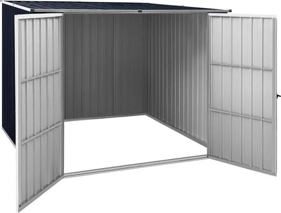 vidaXL Tuinschuur 195x198x159 cm gegalvaniseerd staal antraciet