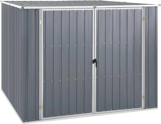 vidaXL Tuinschuur 195x198x159 cm gegalvaniseerd staal grijs
