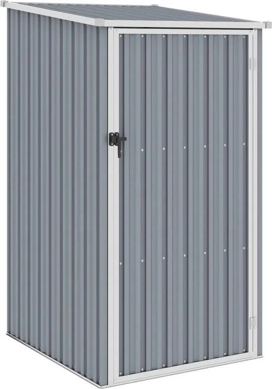 vidaXL Tuinschuur 87x98x159 cm gegalvaniseerd staal grijs