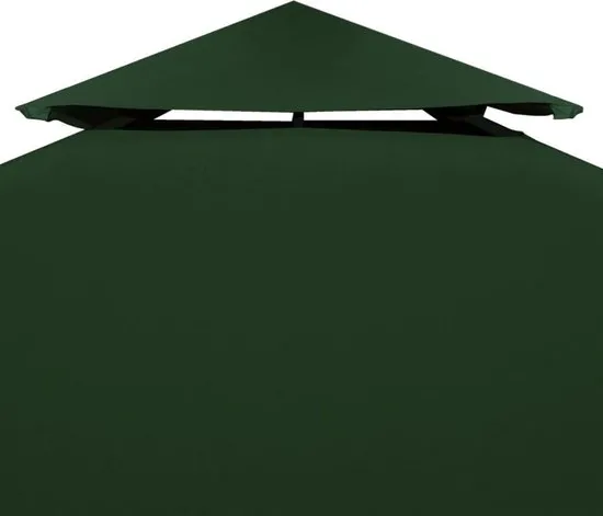 vidaXL Vervangend tentdoek prieel 310 g/m² 3x4 m groen  VDXL_40882