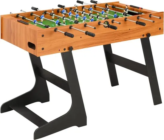 vidaXL Voetbaltafel inklapbaar 121x61x80 cm lichtbruin