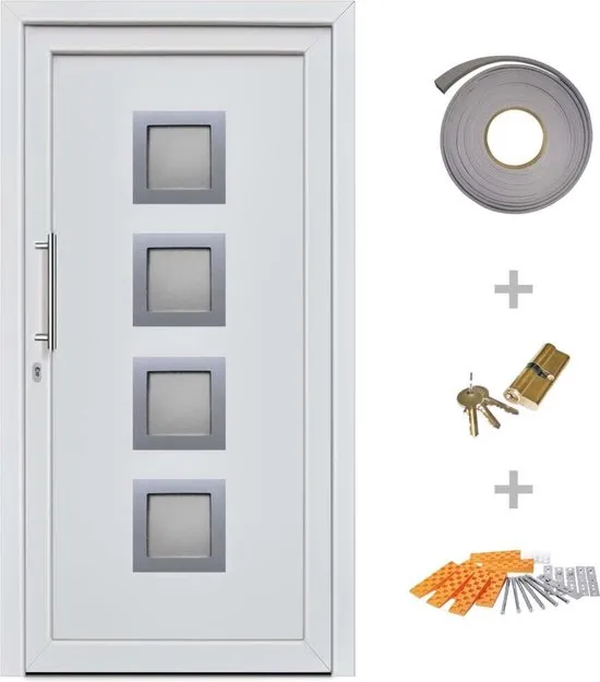 vidaXL Voordeur 98x190 cm wit