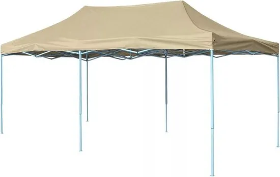 vidaXL Vouwtent pop-up 3x6 m crèmewit