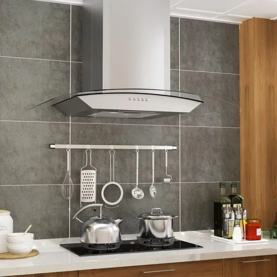 vidaXL Wandafzuigkap 756 m³/u LED 60 cm roestvrij staal