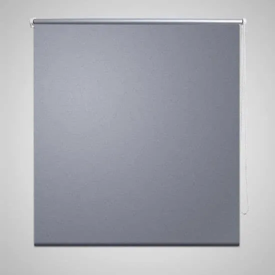 VidaXL Wonen Rolgordijn - Verduisterend 160 x 230 cm grijs 240180