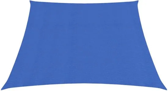vidaXL Zonnezeil 160 g/m² 3/4x2 m HDPE blauw