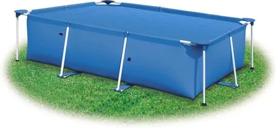 vidaXL Zwembadhoes rechthoekig 1000x600 cm PE blauw