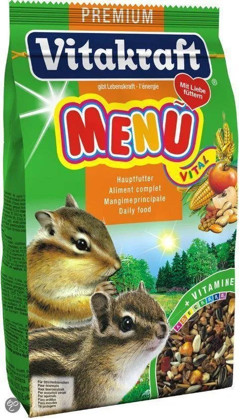Vitakraft eekhoornvoer premium menu - 600 gram