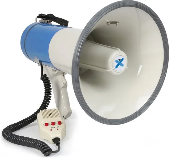 Vonyx MEG055 - Megafoon 55W met afneembare microfoon, bluetooth en opnamefunctie