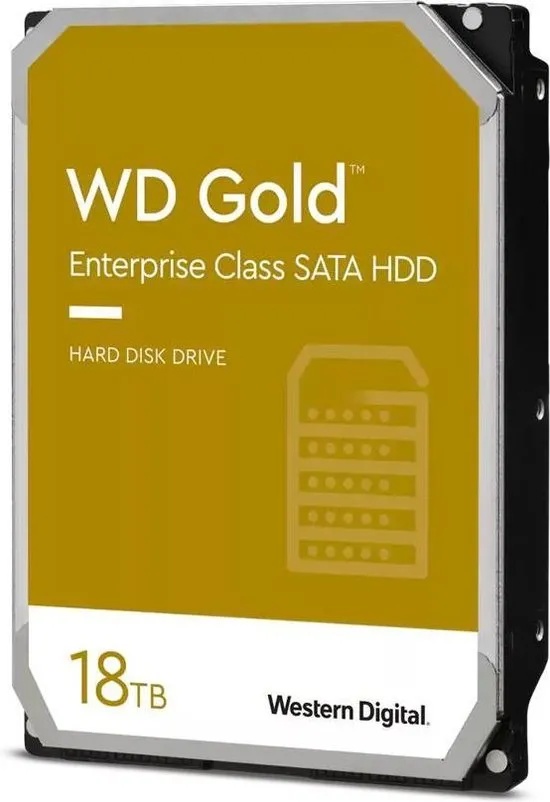 WD Gold Enterprise-Class Hard Drive WD181KRYZ - Vaste schijf - 18 TB - intern - 3.5 - SATA 6Gb/s - 7200 tpm -buffer: 512 MB