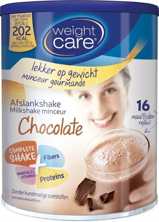 Weight Care Milkshake Drinkmaaltijd - Chocolade - 436 gram - 16 maaltijden