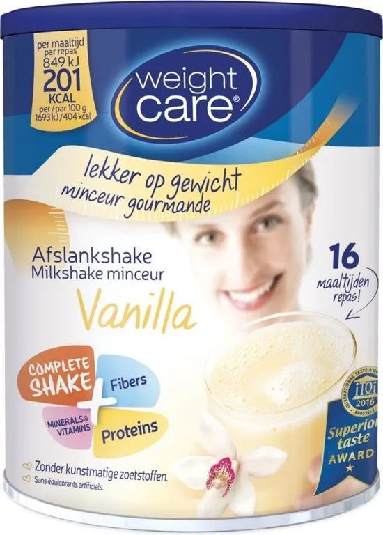 Weight Care Milkshake Drinkmaaltijd - Vanille - 436 gram - 16 maaltijden