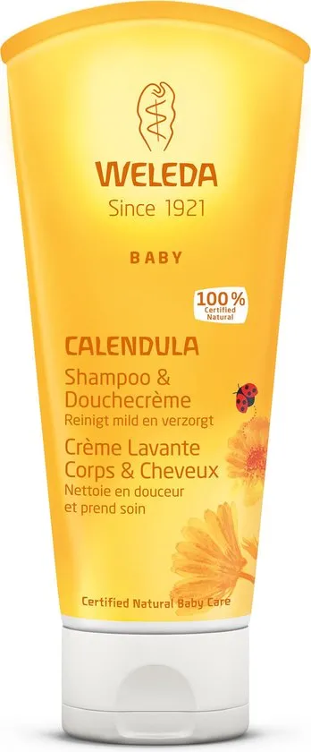 Weleda Calendula Baby Haar En Bodyshampoo - 200 ml - Natuurlijk