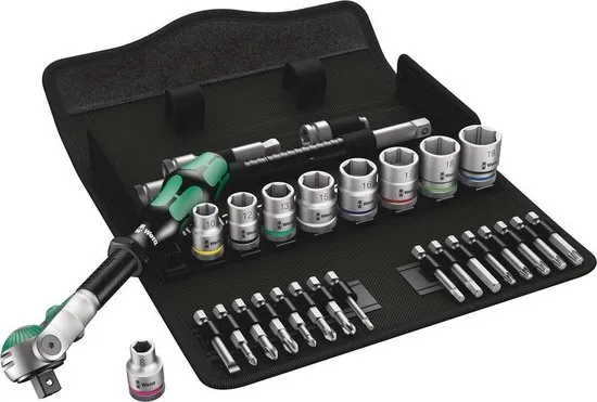 Wera 8100 Sb 6 Zyklop Speed 05004046001 Dopsleutelset Metrisch 3/8 (10 Mm) 29-Delig