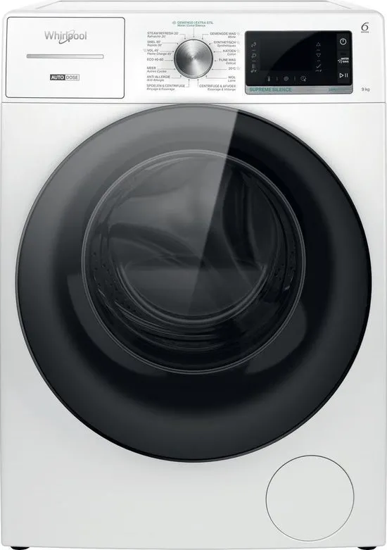 Whirlpool vrijstaande wasmachine: 9,0 kg - W8 W946WB BE
