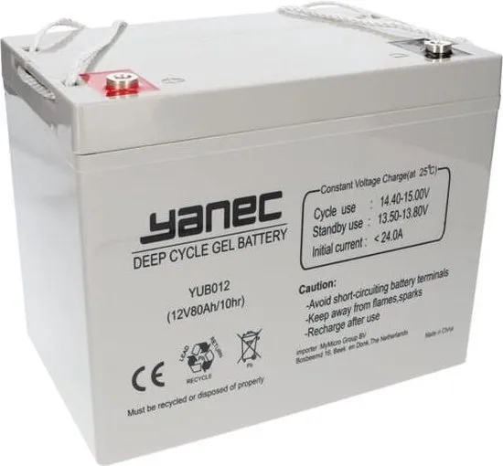 Yanec Gel Accu 12V 80Ah