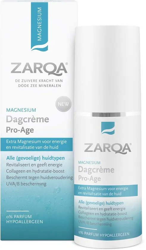ZARQA Magnesium Dagcrème Pro-Age (revitaliseert en geeft energie) - 50ml