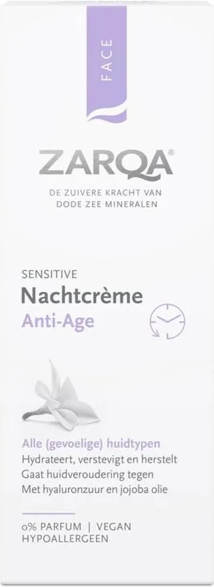 ZARQA Nachtcreme Anti-Age (hydrateert, verstevigt en hersteld) - 50ml