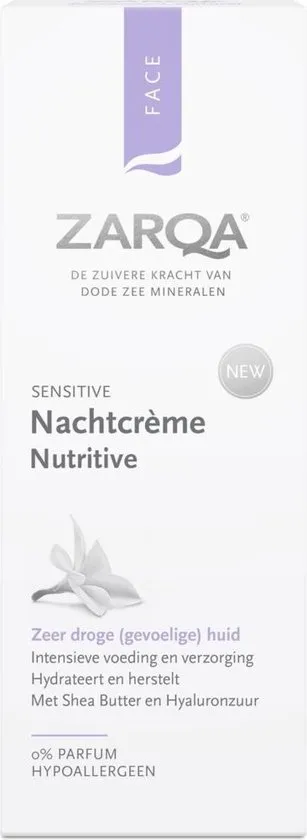 ZARQA Nachtcreme Nutritive (intensieve voeding en verzorging) - 50 ml
