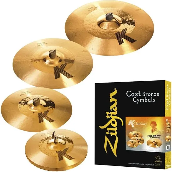 Zildjian K' Custom Set K1250 Hybrid, 14,25" HH, 16"& 18" CR, 20" R - Bekken set