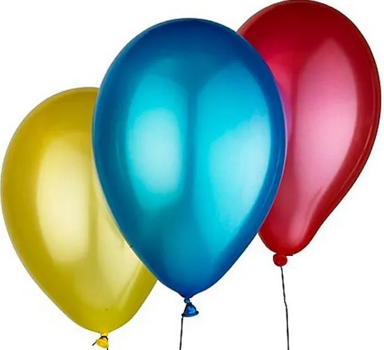Zilveren Metallic Party Balloons - Glanzende Feest Ballonnen 100 stuks