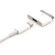 Adapter voor apple lightning naar 30 pin opladen en data  overdracht iphone 4/4s ipad  ipod nano touch