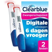 Clearblue Zwangerschapstest Digitaal Ultravroeg (10 mIU/ml) - Er is geen test waarmee u sneller een uitslag krijgt - 2 digitale testen