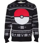 Difuzed Pokémon Kersttrui Maat L - Zwart