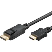 Goobay 2m DP/HDMI DisplayPort Zwart