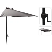 Relaxwonen - balkonparasol half rond Ø250cm met zwengel
