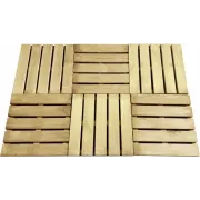 Terrastegels 6 st 50x50 cm FSC hout groen