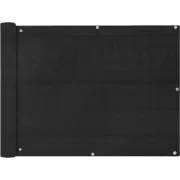 vidaXL Balkonscherm HDPE 90x400 cm antraciet
