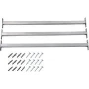 vidaXL Barrièrestangen verstelbaar 3 st 710-1200 mm  VDXL_144516