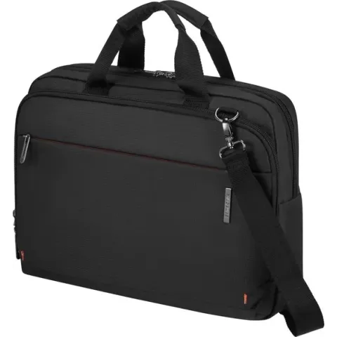 "Samsonite Laptopschoudertas - Network 4 Bailhandle 15.6"" Charcoal Black"