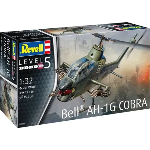 1:32 Revell 03821 Bell AH-1G Cobra Heli Plastic kit